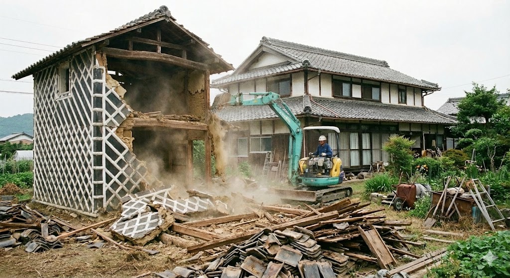 蔵の解体前の中国の古い書道具関連の買取
